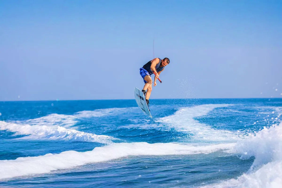 Wakesurfing from Dubai Marina