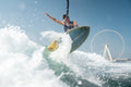Wakesurfing from Dubai Marina